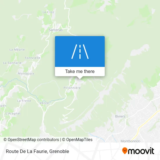 Route De La Faurie map