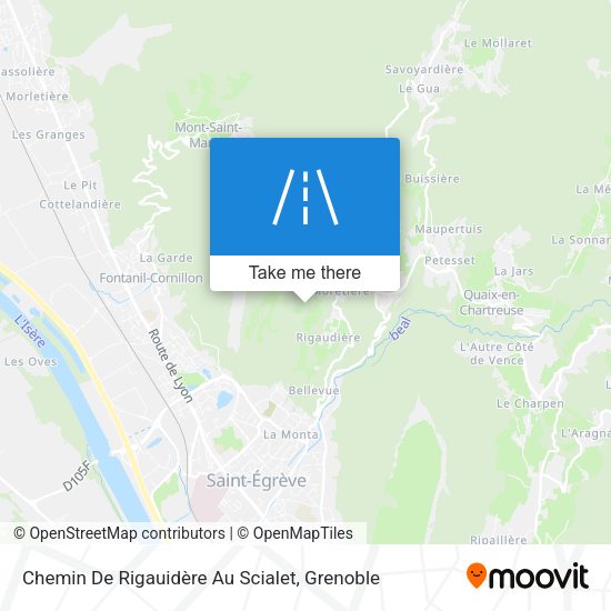 Chemin De Rigauidère Au Scialet map
