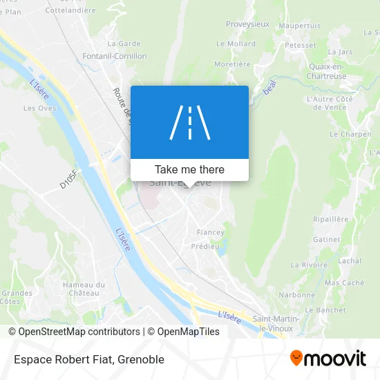 Espace Robert Fiat map