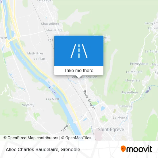Allée Charles Baudelaire map
