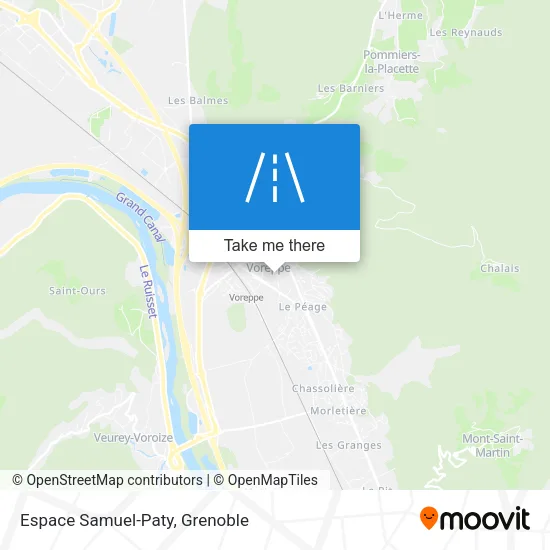Espace Samuel-Paty map