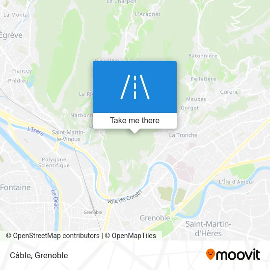 Câble map