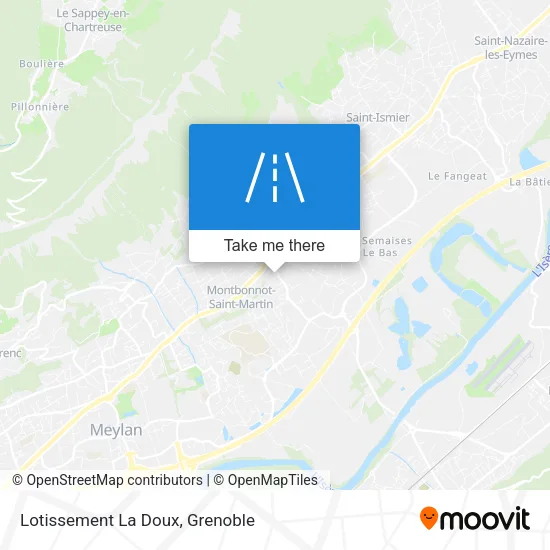 Lotissement La Doux map