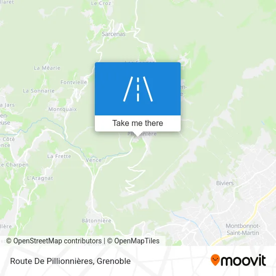 Route De Pillionnières map