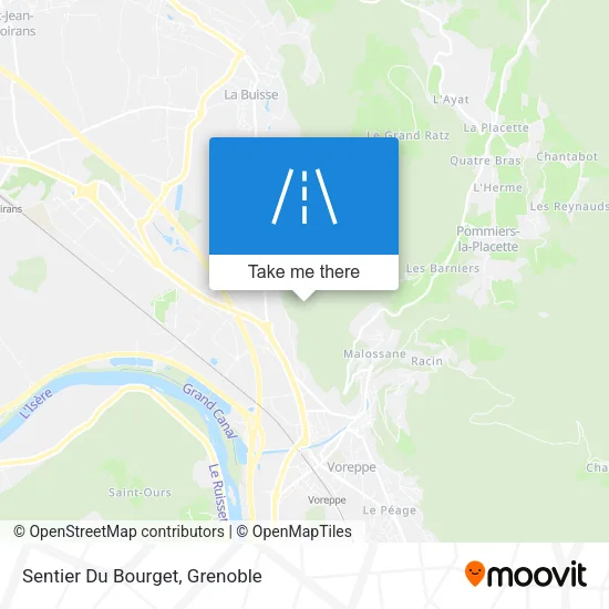 Sentier Du Bourget map