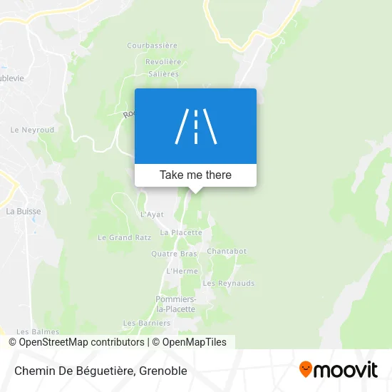 Chemin De Béguetière map