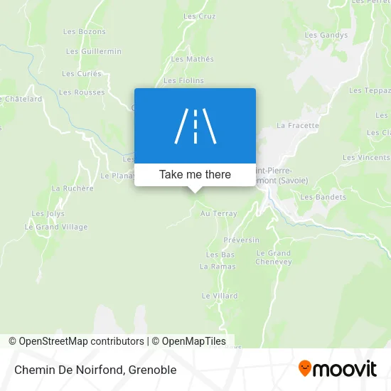 Chemin De Noirfond map