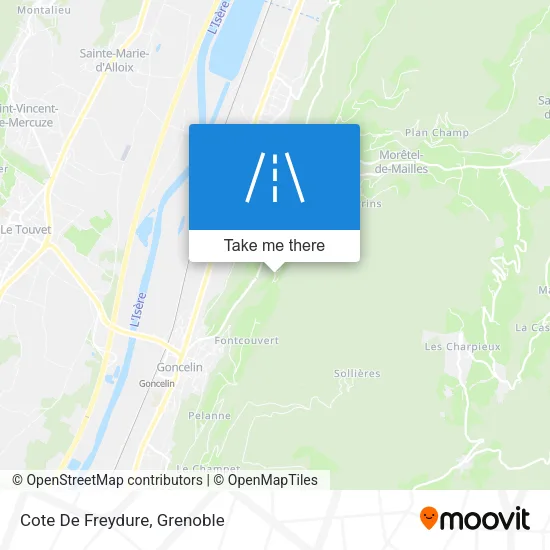 Cote De Freydure map