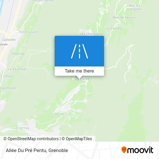 Allée Du Pré Pentu map