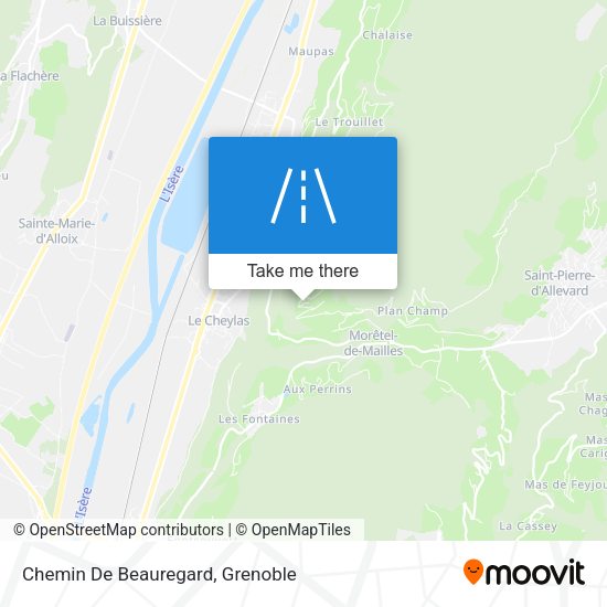 Chemin De Beauregard map