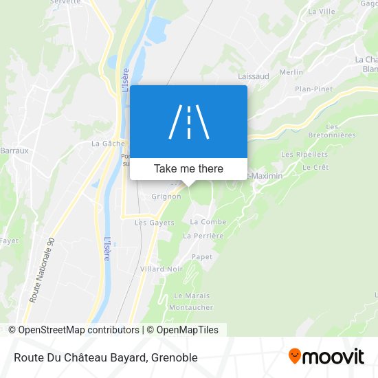 Route Du Château Bayard map