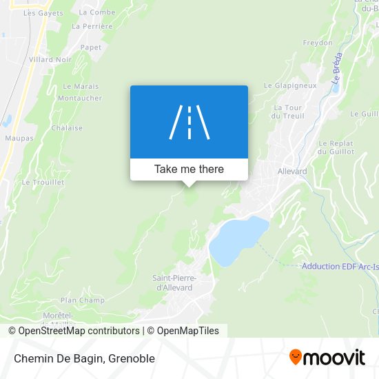 Chemin De Bagin map