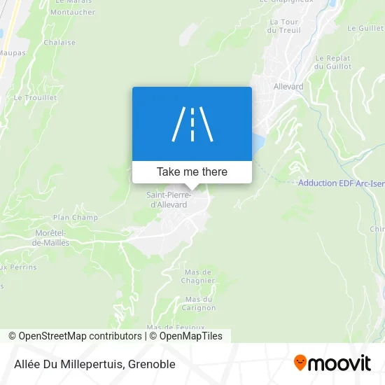 Allée Du Millepertuis map
