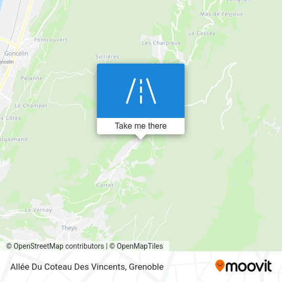 Allée Du Coteau Des Vincents map