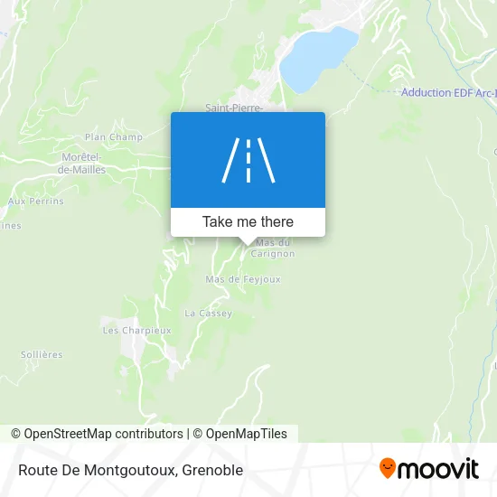 Route De Montgoutoux map