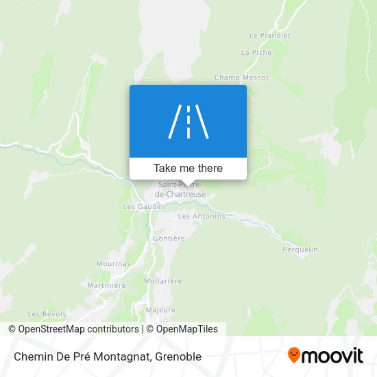 Chemin De Pré Montagnat map