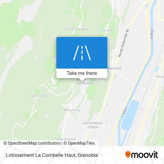 Lotissement La Combelle Haut map