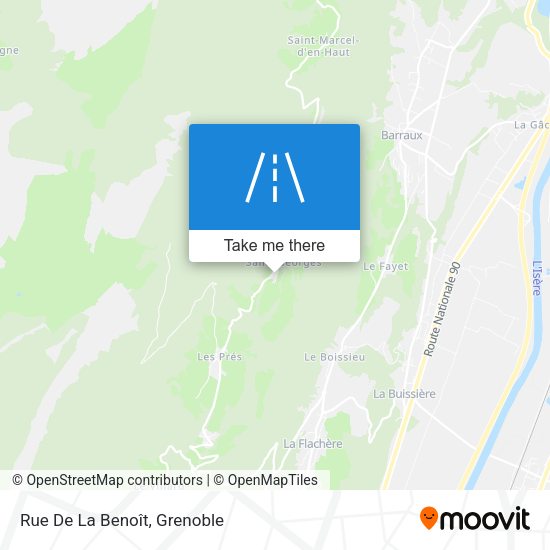 Rue De La Benoît map