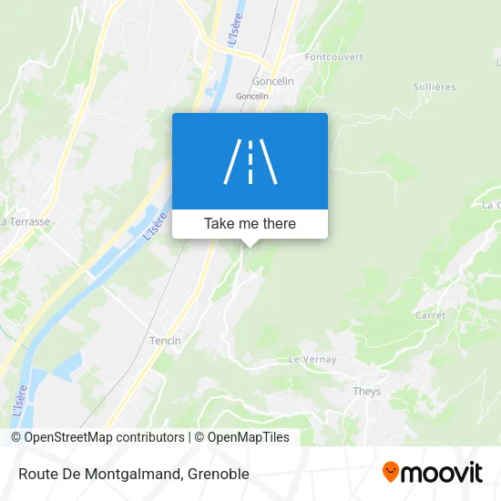 Route De Montgalmand map