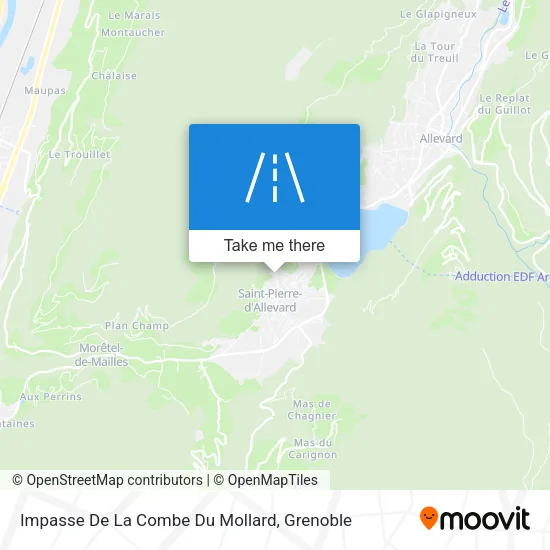 Impasse De La Combe Du Mollard map