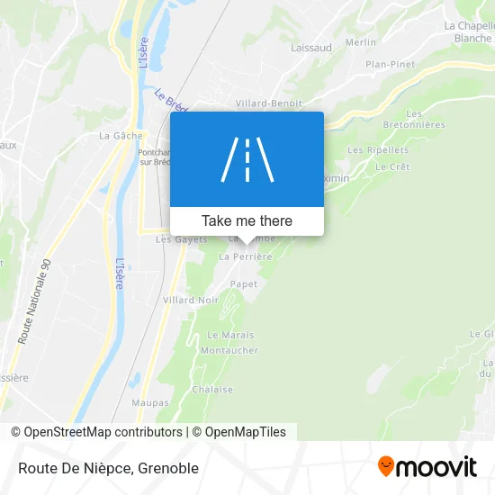 Route De Nièpce map