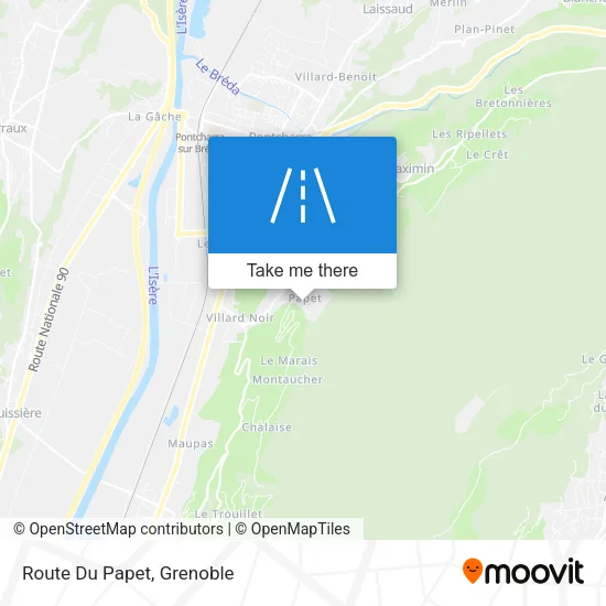 Route Du Papet map