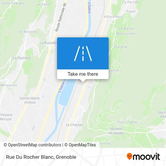 Rue Du Rocher Blanc map