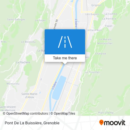 Pont De La Buissière map