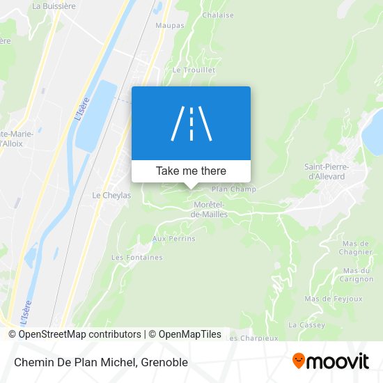 Chemin De Plan Michel map