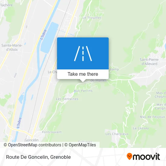 Route De Goncelin map