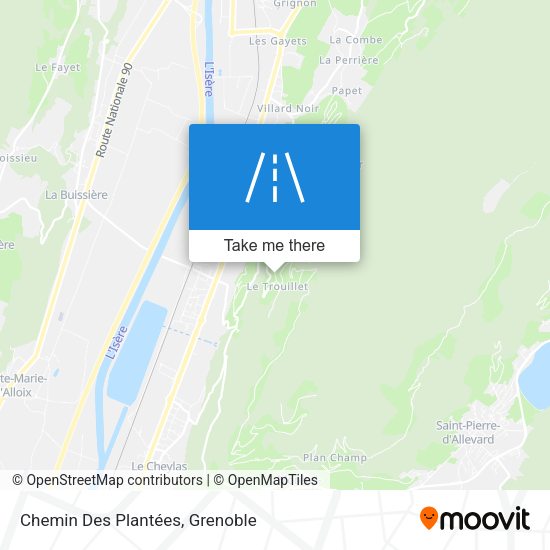 Chemin Des Plantées map
