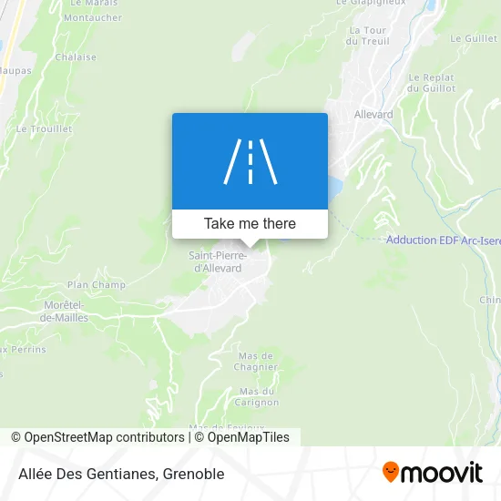 Allée Des Gentianes map
