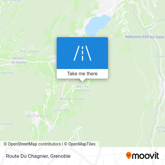 Route Du Chagnier map