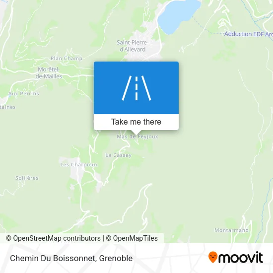 Chemin Du Boissonnet map