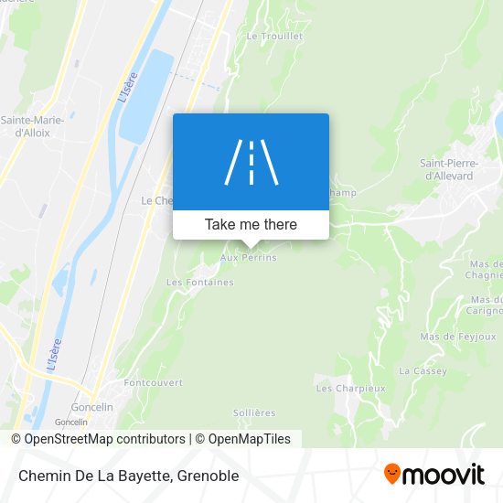 Chemin De La Bayette map
