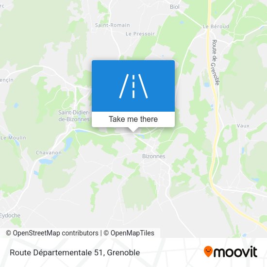 Route Départementale 51 map