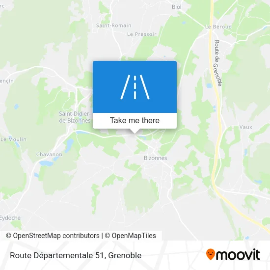 Route Départementale 51 map