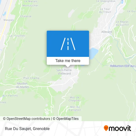 Rue Du Saujet map