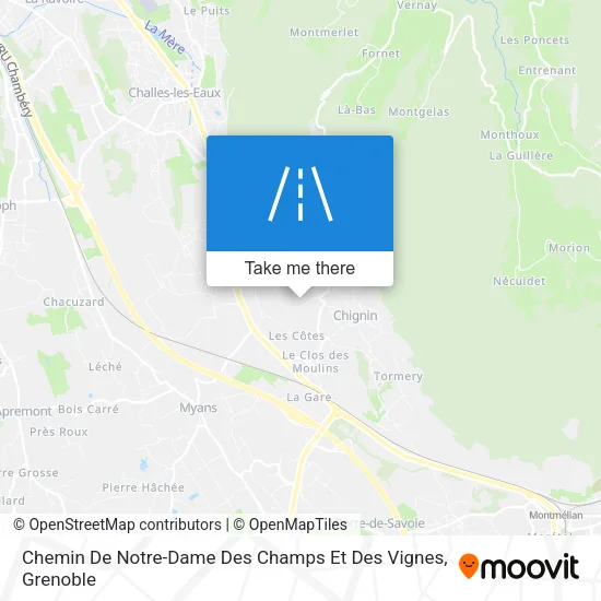 Chemin De Notre-Dame Des Champs Et Des Vignes map
