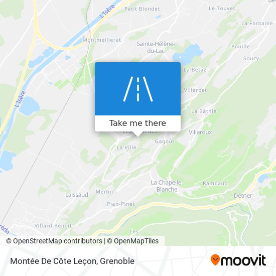 Montée De Côte Leçon map