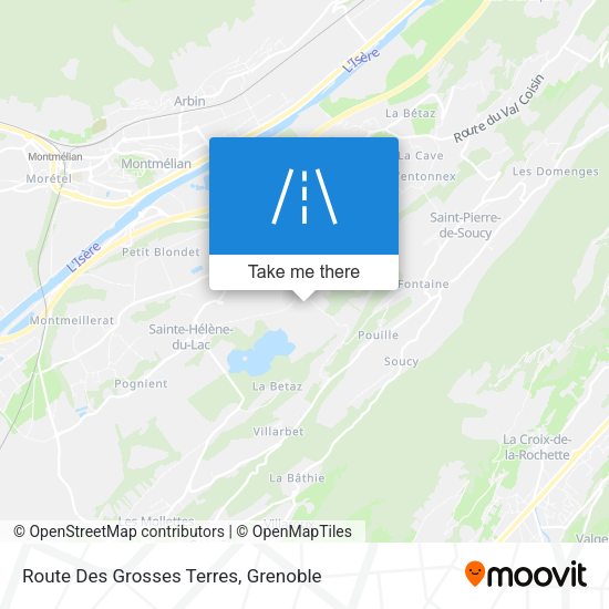 Route Des Grosses Terres map