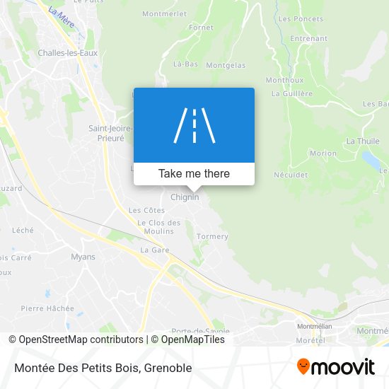 Montée Des Petits Bois map