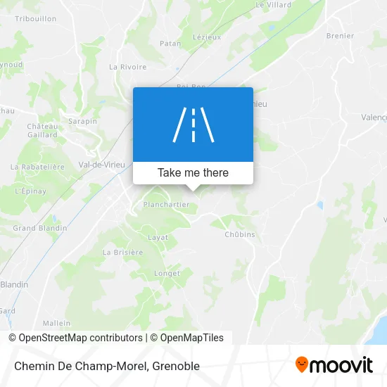 Chemin De Champ-Morel map