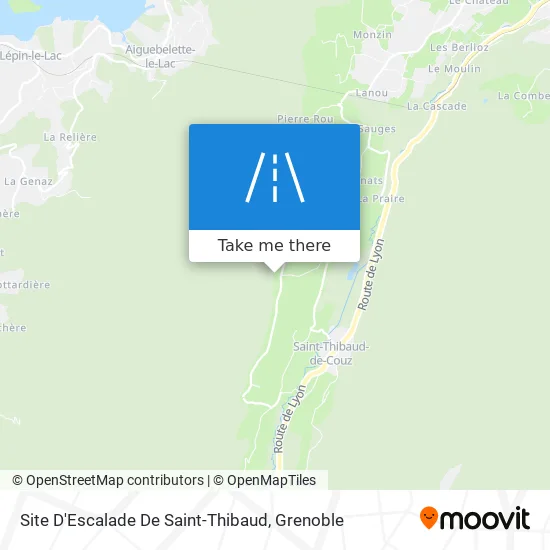 Site D'Escalade De Saint-Thibaud map
