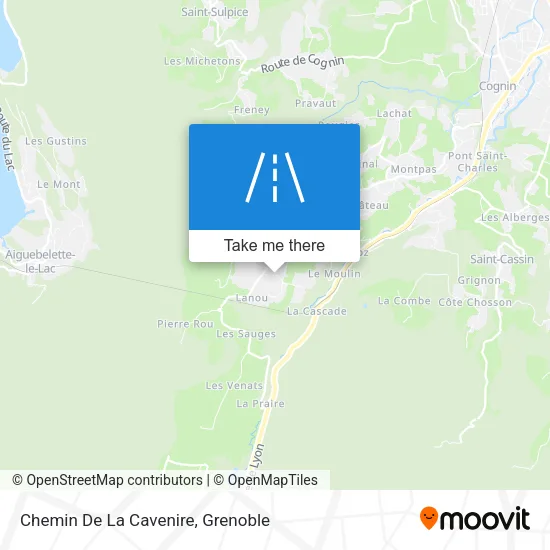 Chemin De La Cavenire map