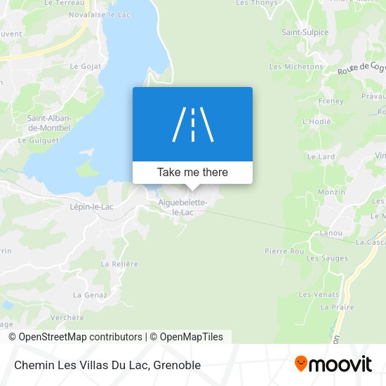 Chemin Les Villas Du Lac map