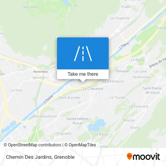 Chemin Des Jardins map