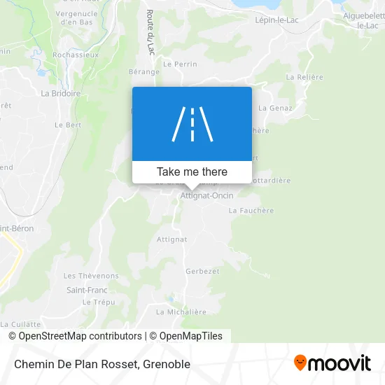 Chemin De Plan Rosset map
