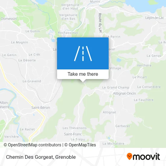 Chemin Des Gorgeat map