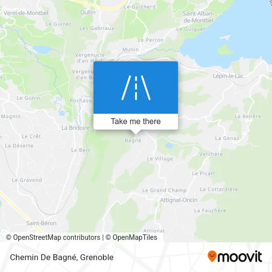 Chemin De Bagné map